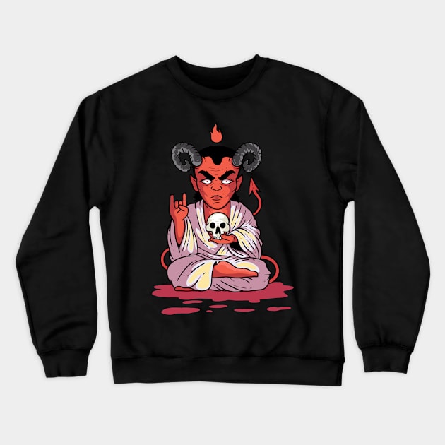 All Hail Satan Zen Crewneck Sweatshirt by pa2rok